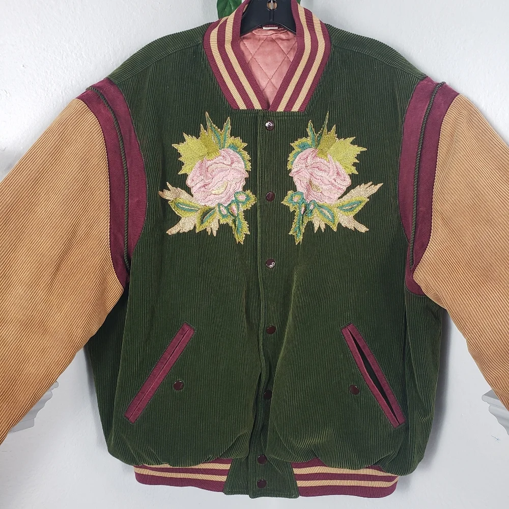 Gucci Bomber Tiger Modern Future Corduroy Mad Cat Green Tan Varsity Y2K Vintage